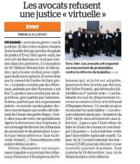 LES AVOCATS DE L'ESSONNE EN GRÈVE CONTRE LE PROJET DE REFORME DE LA JUSTICE